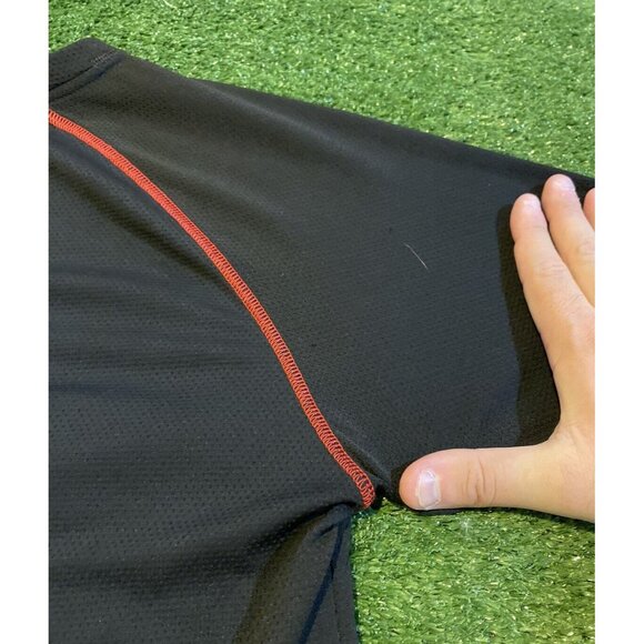 Carolina Hurricanes shirt mens medium black red Majestic Y2K short sleeve 29 - Picture 10 of 12